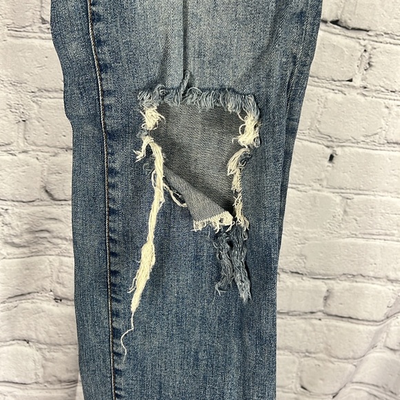 Aeropostale jeans skinny distressed patches blue size 31 - Picture 5 of 17